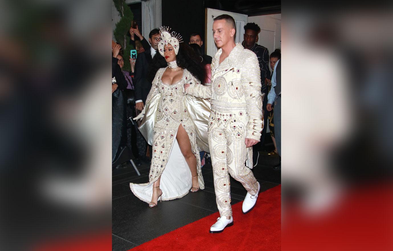 Cardi B and Jeremy Scott head out for The Met Gala