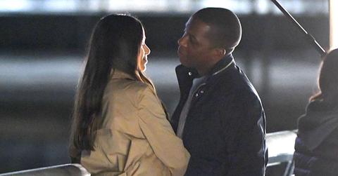 Freida pinto leslie odom jr make out while filming main