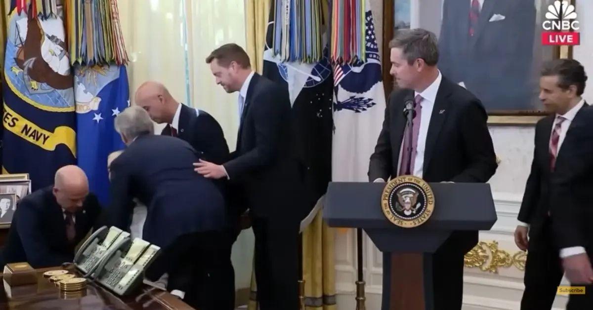 Photo of A man representing a company in the weight loss drug deal was identified as the person who collapsed.