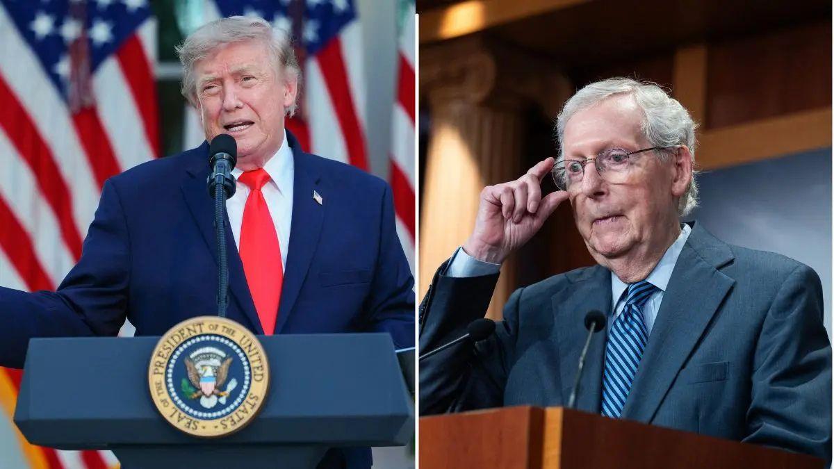 Photo of Donald Trump admitted he has 'no idea' how the senator is doing.