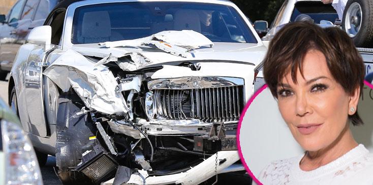 kris jenner car accident crash health update