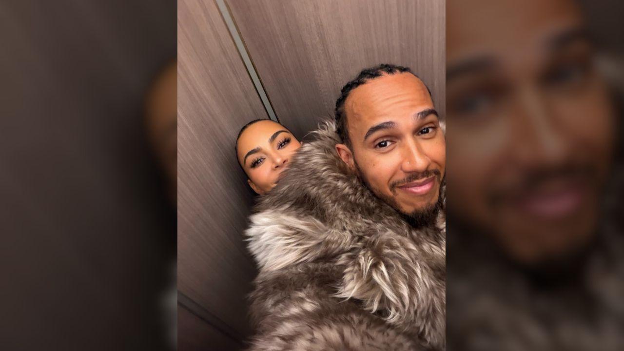 Photo of Kim Kardashian and Lewis Hamilton's relationship feels 'light and easy,' a source said.