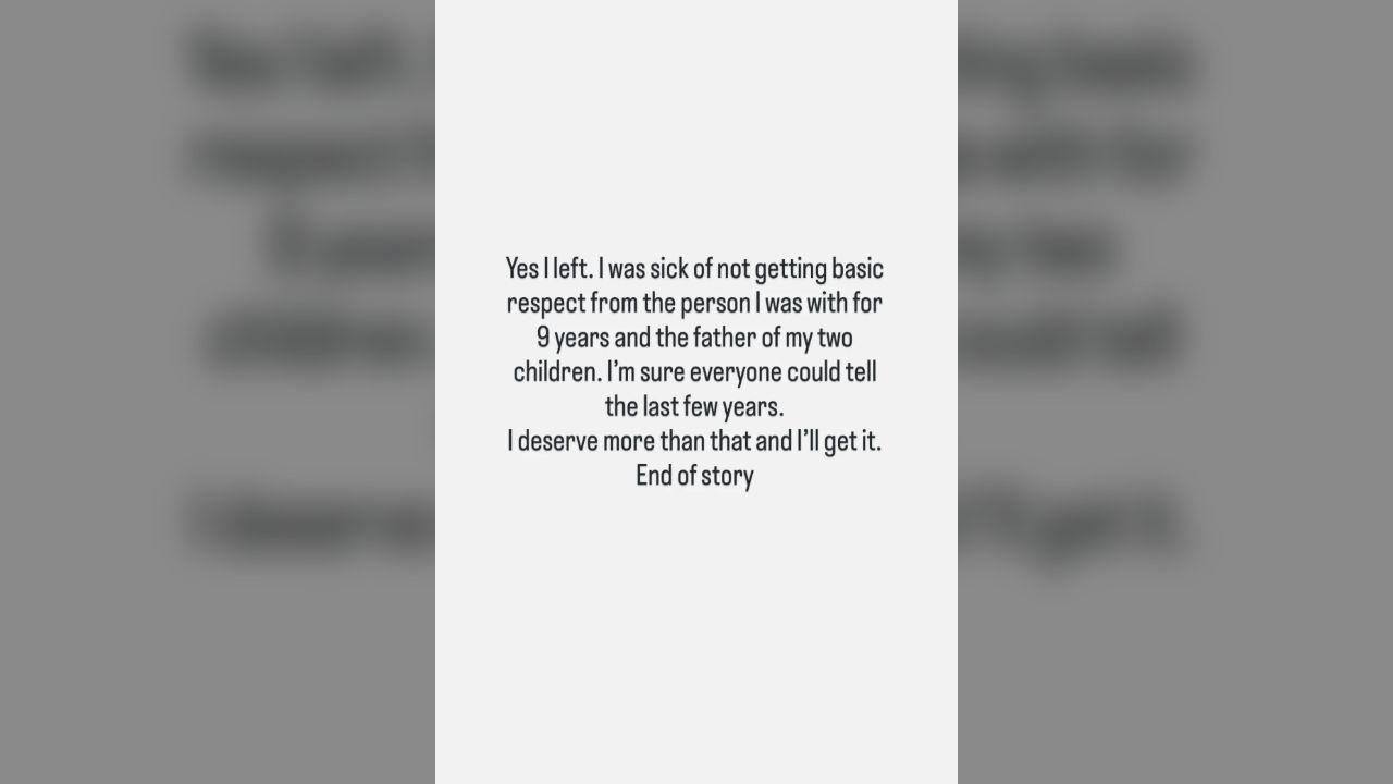 Image of Taylor sharing she was struggling in the relationship.