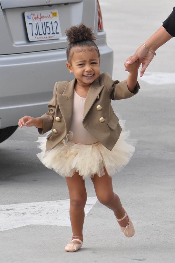 North West heads to dance class in Los Angeles, CA