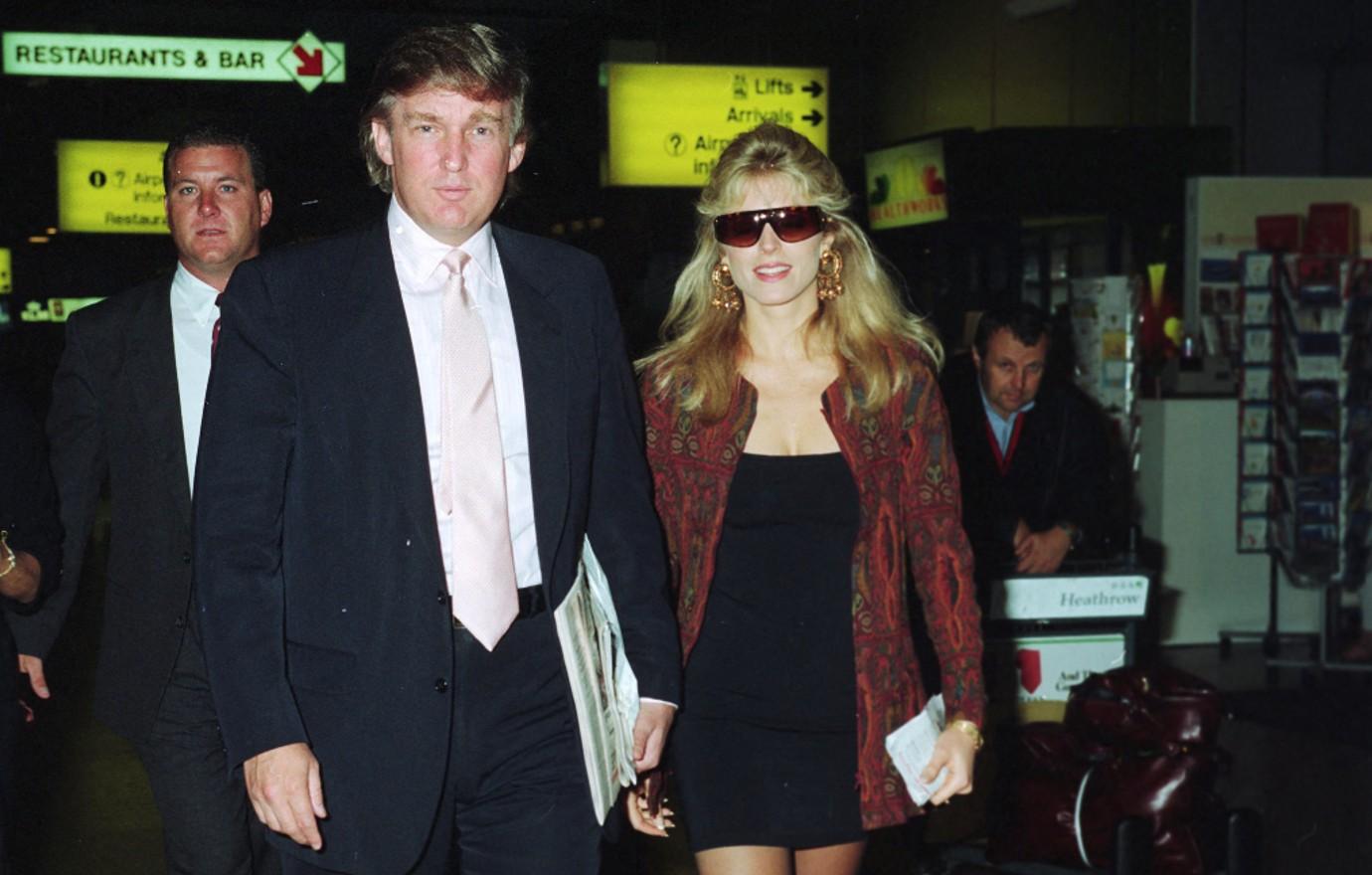 donald trump marla maples august  mega