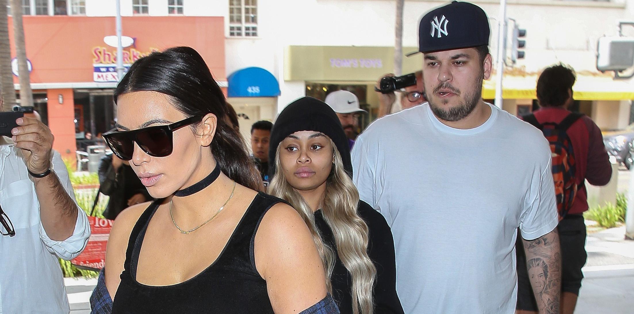 Kim Kardashian does brunch with brother Rob and Blac Chyna