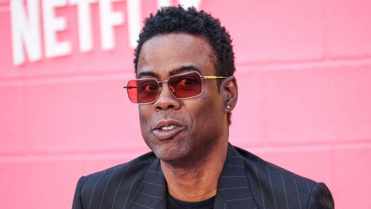 image of The actor said he didn't realize Chris Rock was being interviewed when he unexpectedly entered the studio.