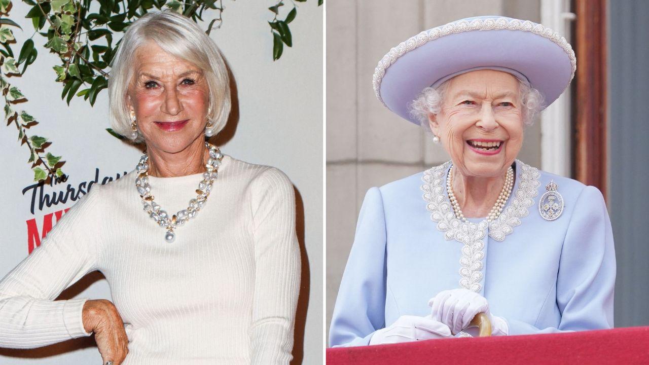 image of Mirren honored Queen Elizabeth II at the 2023 BAFTA Awards.