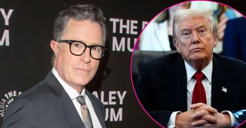 Photo of Stephen Colbert and Donald Trump