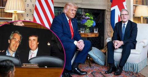 photo of Donald Trump, Jeffrey Epstein and Keir Starmer