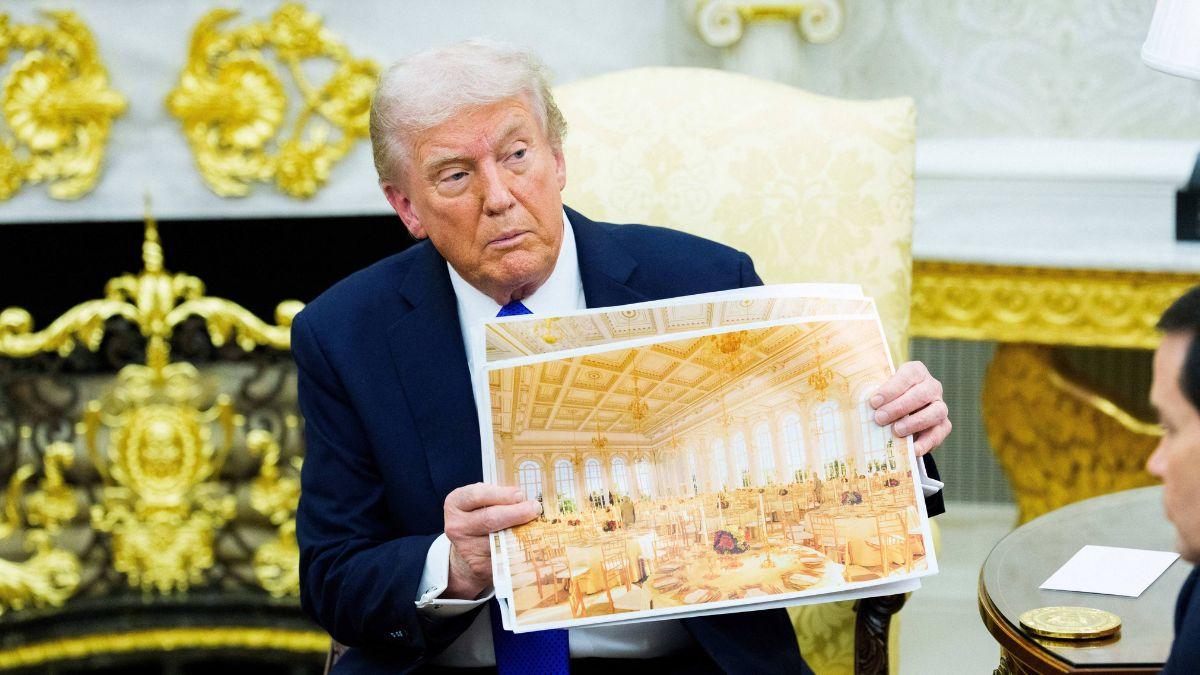 Image of He called a reporter 'dumb' after asking about the rising cost of the White House ballroom project.