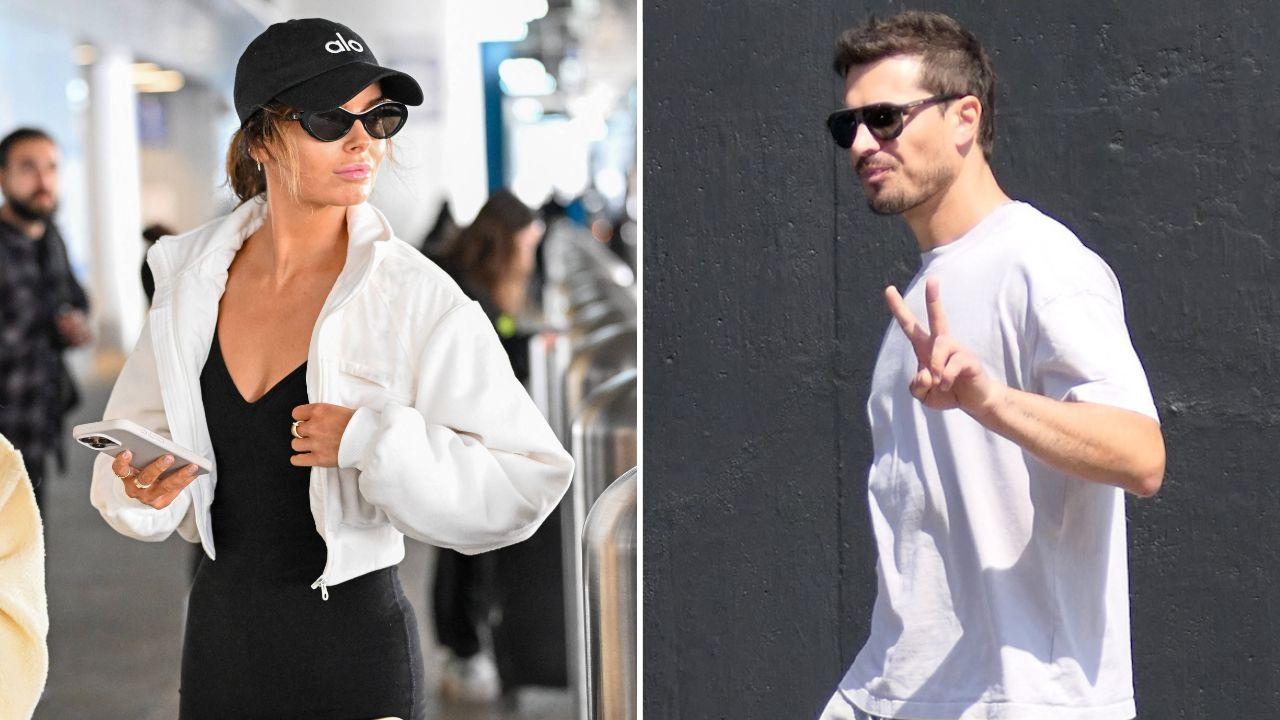 Split photo of Maura Higgins and Gleb Savchenko