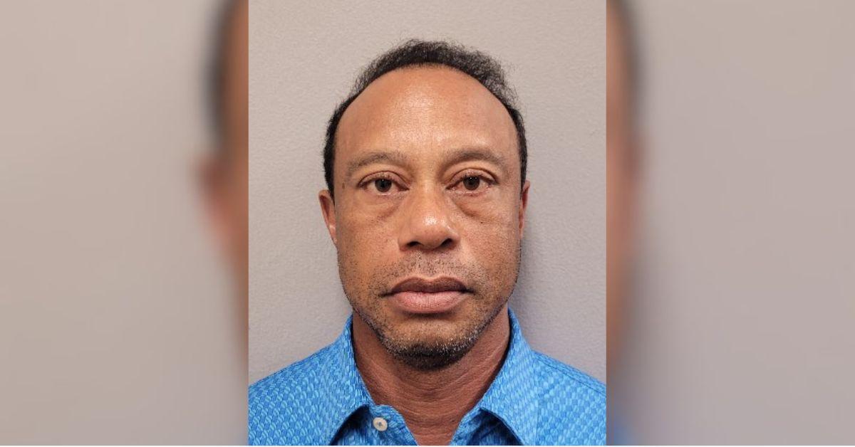 image of Tiger Woods was recently arrested after a car crash.