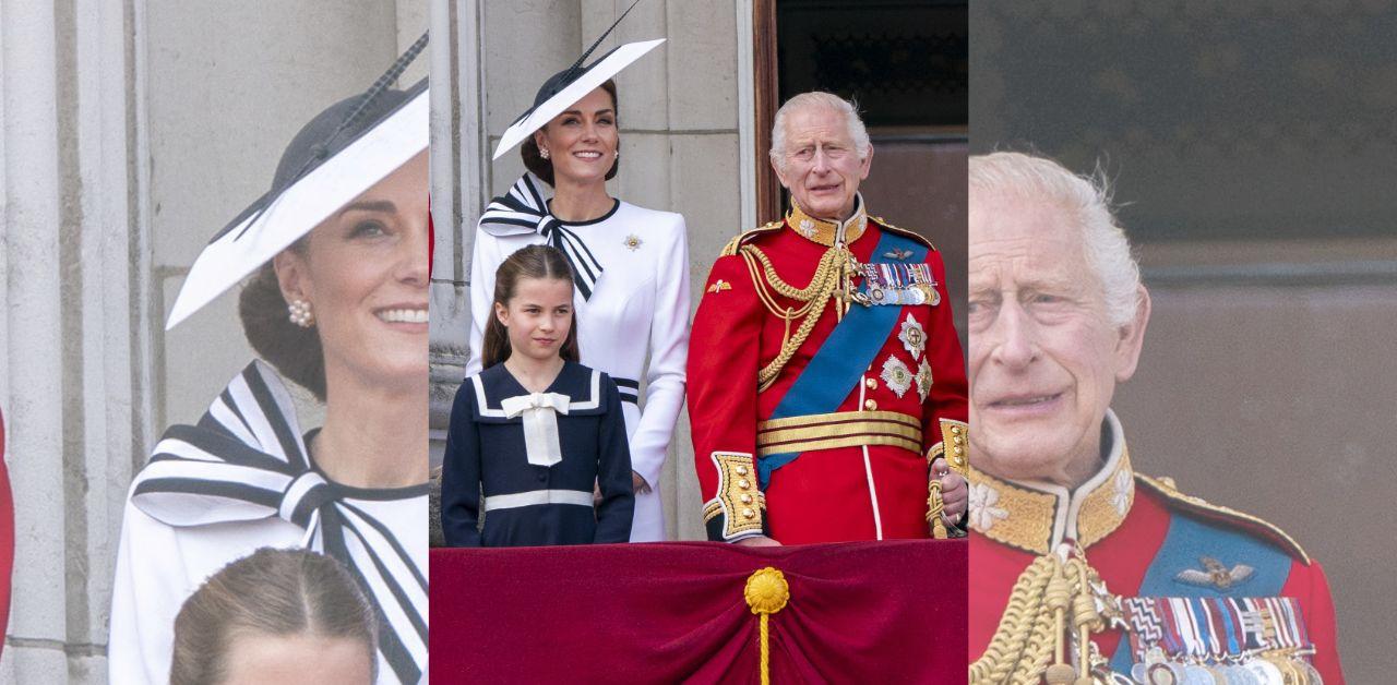 kate middleton attended trooping the colour support royal family