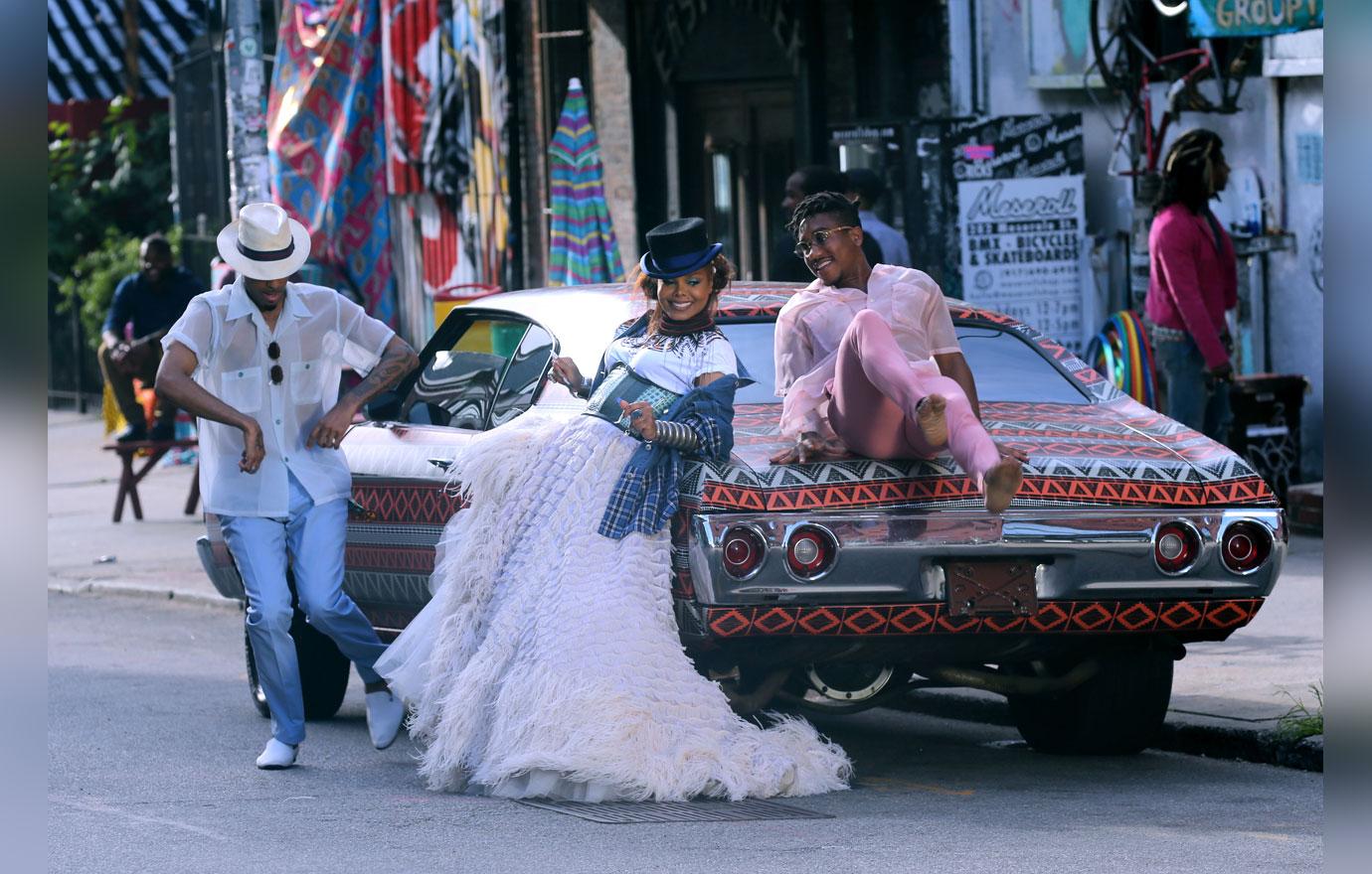 Janet jackson films new music video 7