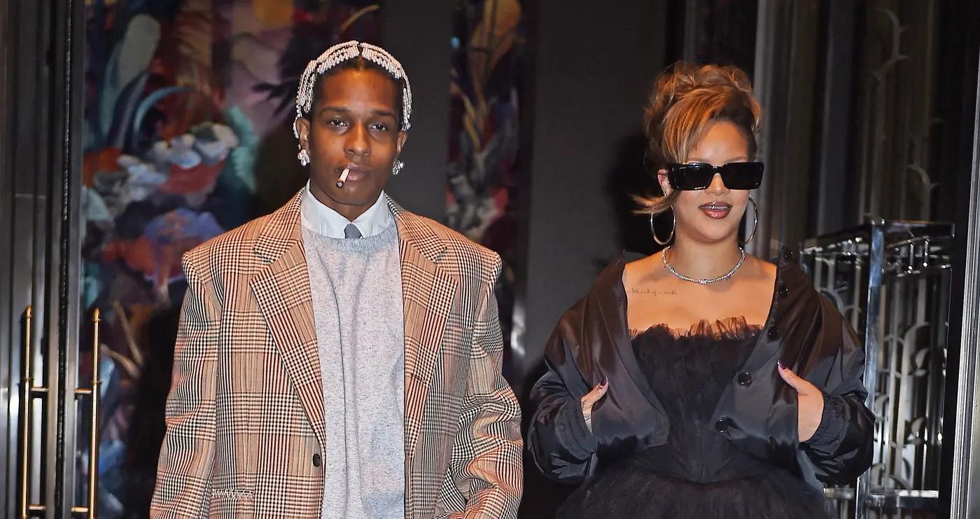 rihanna pregnant baby asap rocky met gala