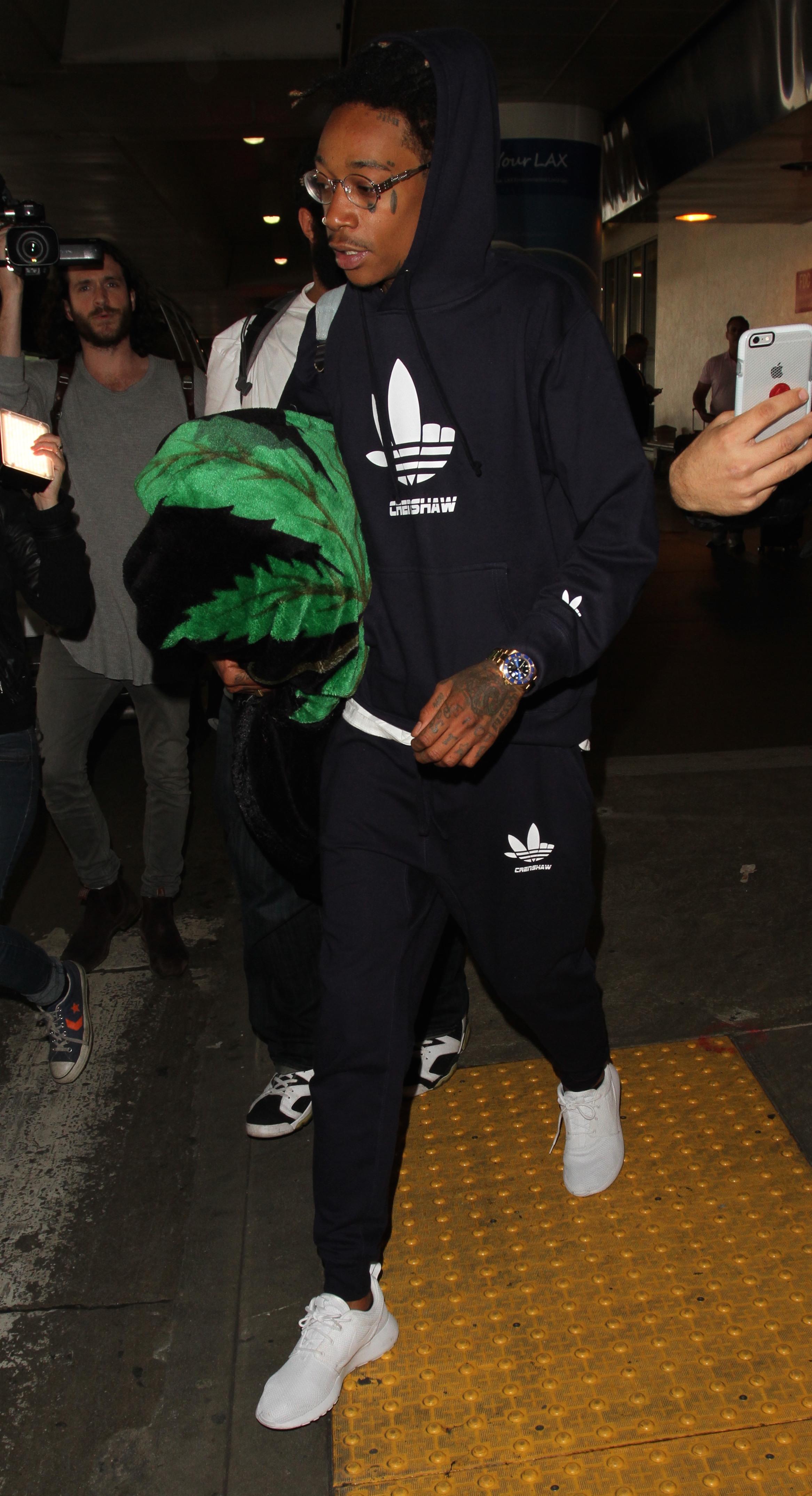 Wiz Khalifa seen at LAX Airport