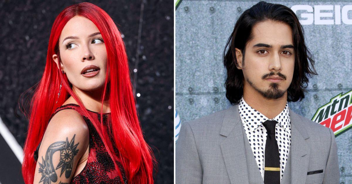 Composite photo of Halsey and Avan Jogia.