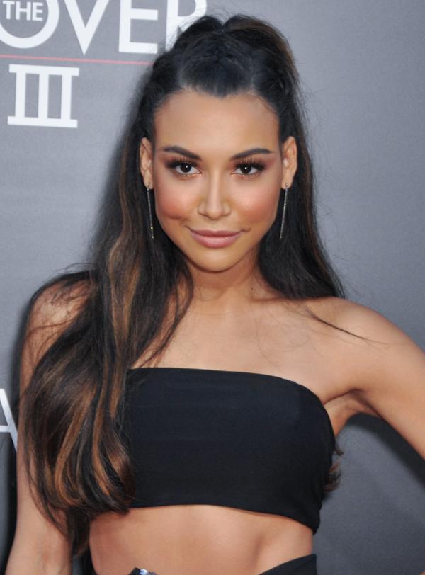 Naya Rivera Wearing a Jersey Crop Top