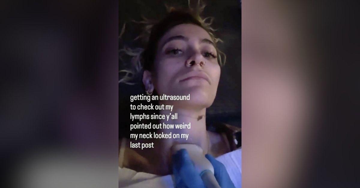 image of Paris Jackson underwent an ultrasound after fans questioned the appearance of her neck online.