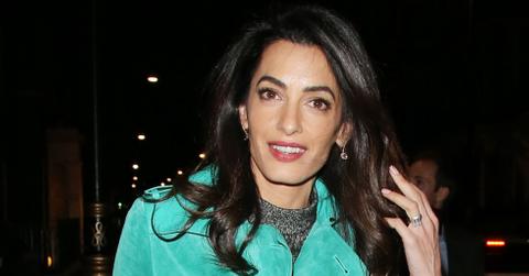 Amal Clooney at Roka restaurant in London