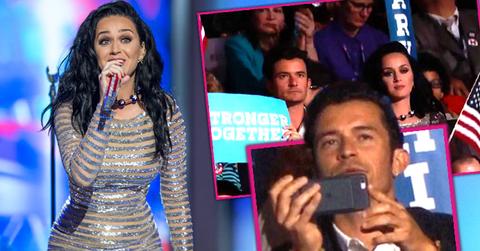 katy perry performing dnc hillary clinton orlando bloom