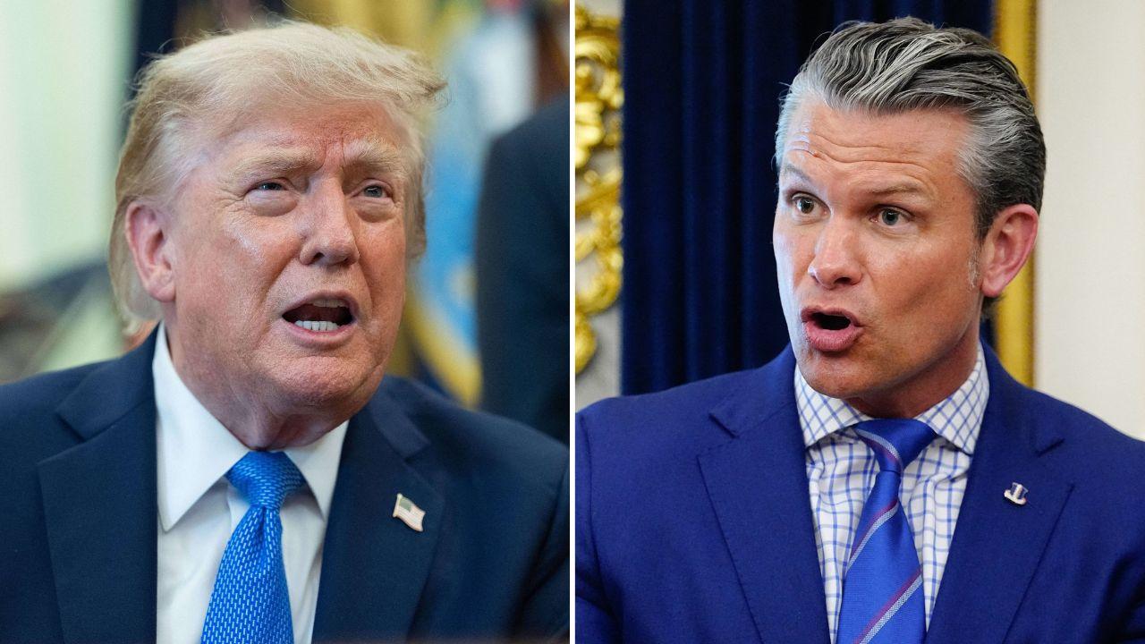 Image of A Washington Post reported that Donald Trump confronted Pete Hegseth at Camp David.