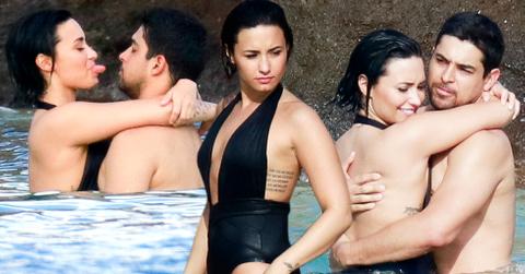 Demi Lovato Wilmer Valderrama Dating Bikini Kiss Vacation St Barths