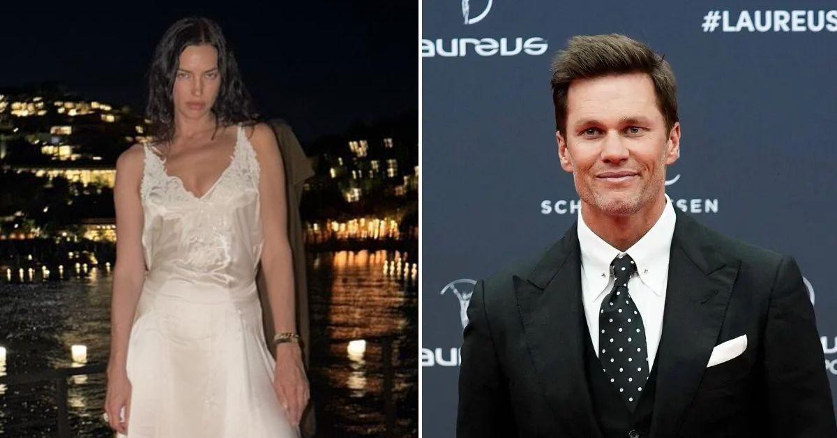 Composite photo of Irina Shayk and Tom Brady