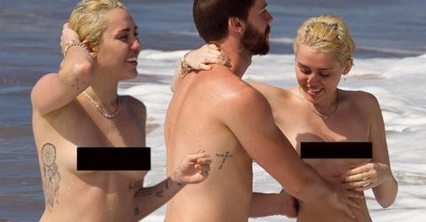 Miley cyrus topless