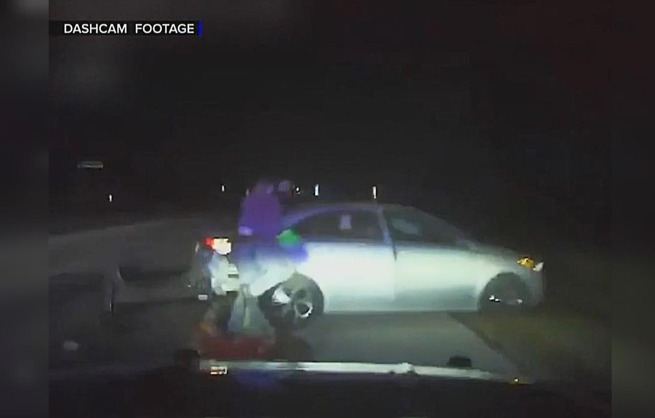 Stolen Car Drives On Wrong Side Of Road In Daring 3 A.M. Police Chase