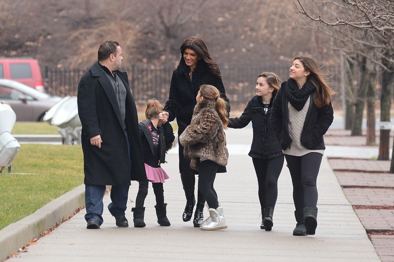 giudice family walking around New York