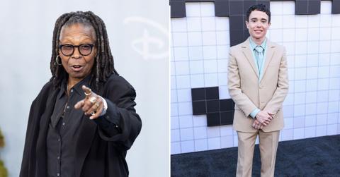 Split Photo of Whoopi Goldberg and Elliot Page