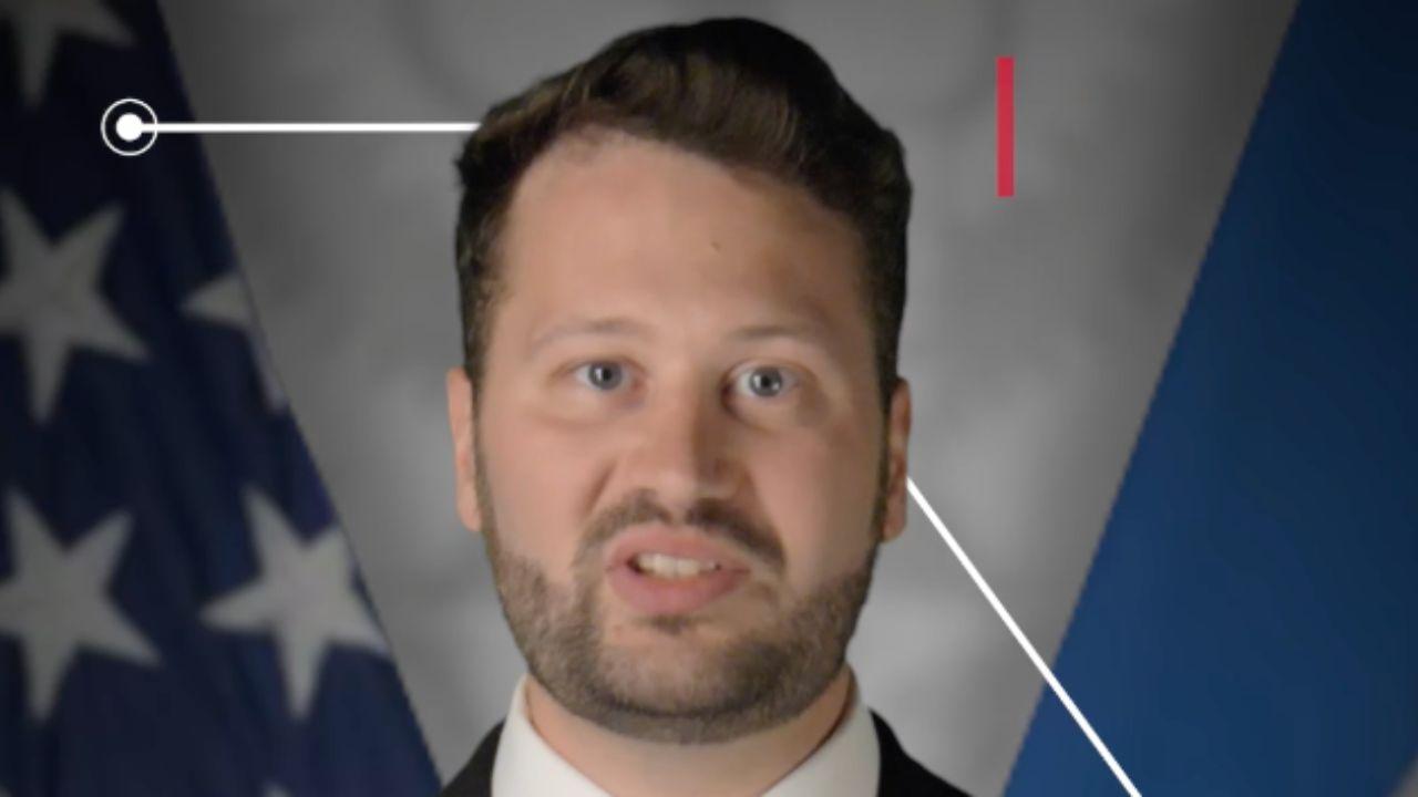 Photo of Bock made videos for Kristi Noem before joining ICE.