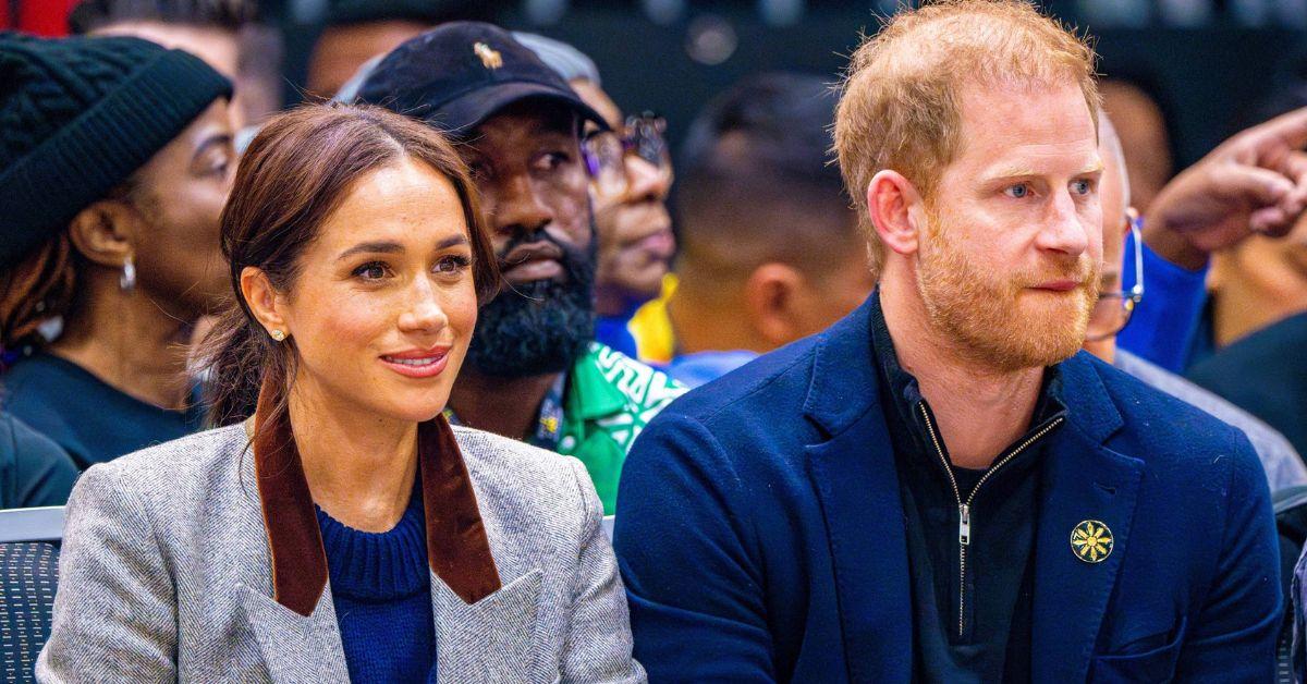 image of Prince Harry and Meghan Markle married in 2018 at Windsor Castle.