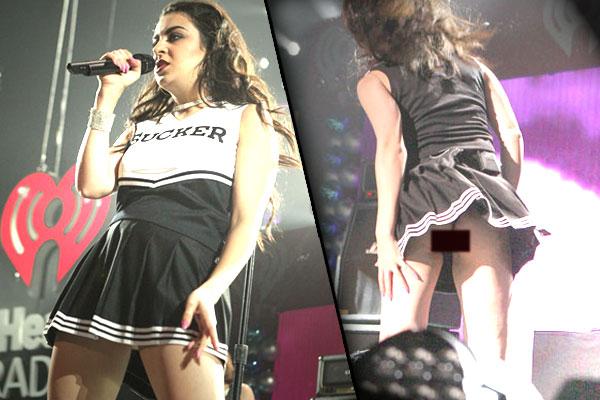 Charli XCX Flashes Bare Butt