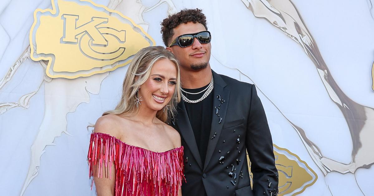 Photo of Brittany and Patrick Mahomes.