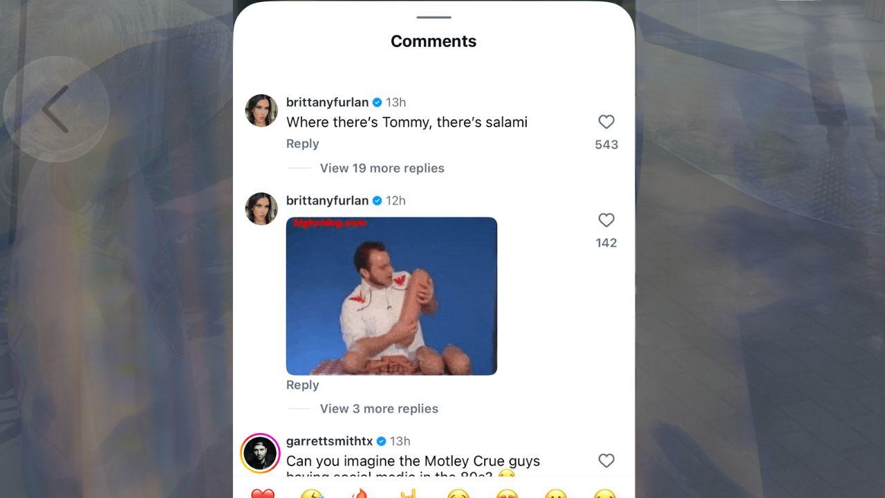 Image of The former Vine star doubled down on her cheeky comment by sharing a GIF featuring a large piece of meat.