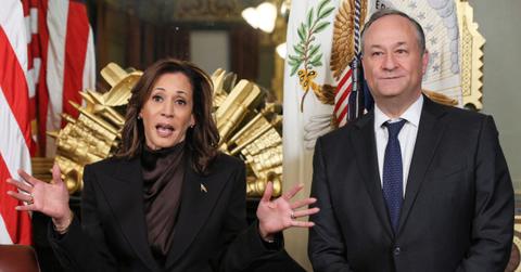 Photo of Kamala Harris and Doug Emhoff.