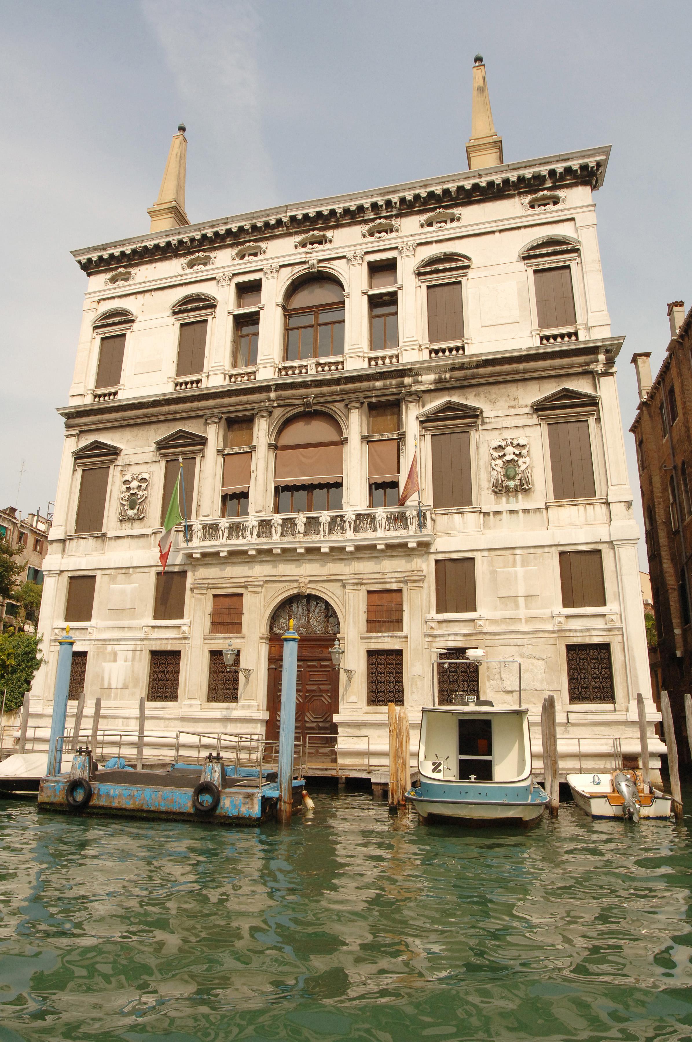 General view of Aman Canal Grande hotel where George Clooney will host a wedding reception after he ties the knot with Amal Alamuddin in Venice, Italy