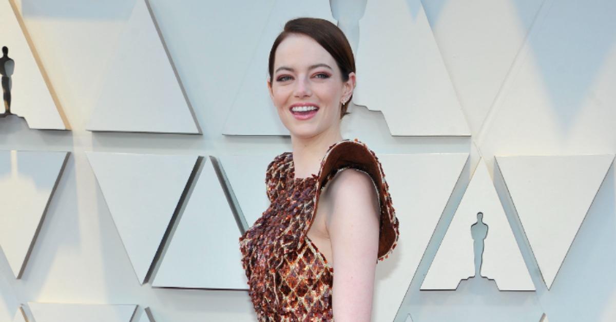 emma stone spotted while filming disney's 'cruella' movie in