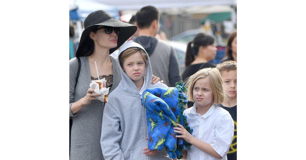 angelina jolies sweetest moments with her  kids