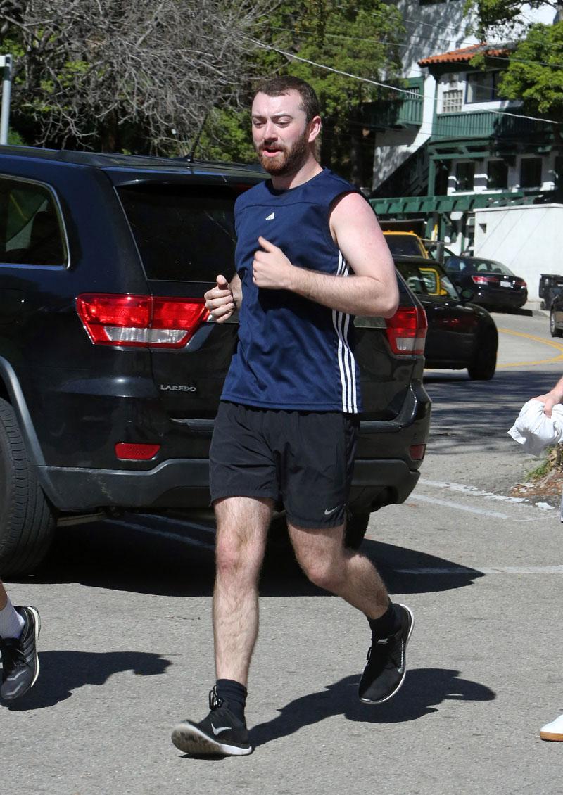 Sam smith extremely thin jogging 3