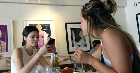 Kendall Jenner shopping and lunch with a friend in West Hollywood.