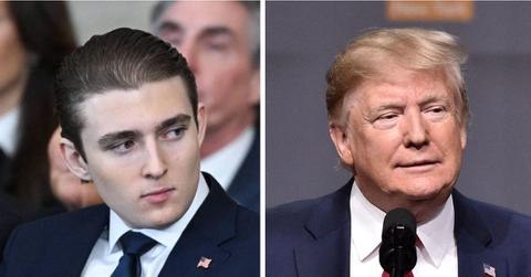 barron trump seen at ufc event after months away photos