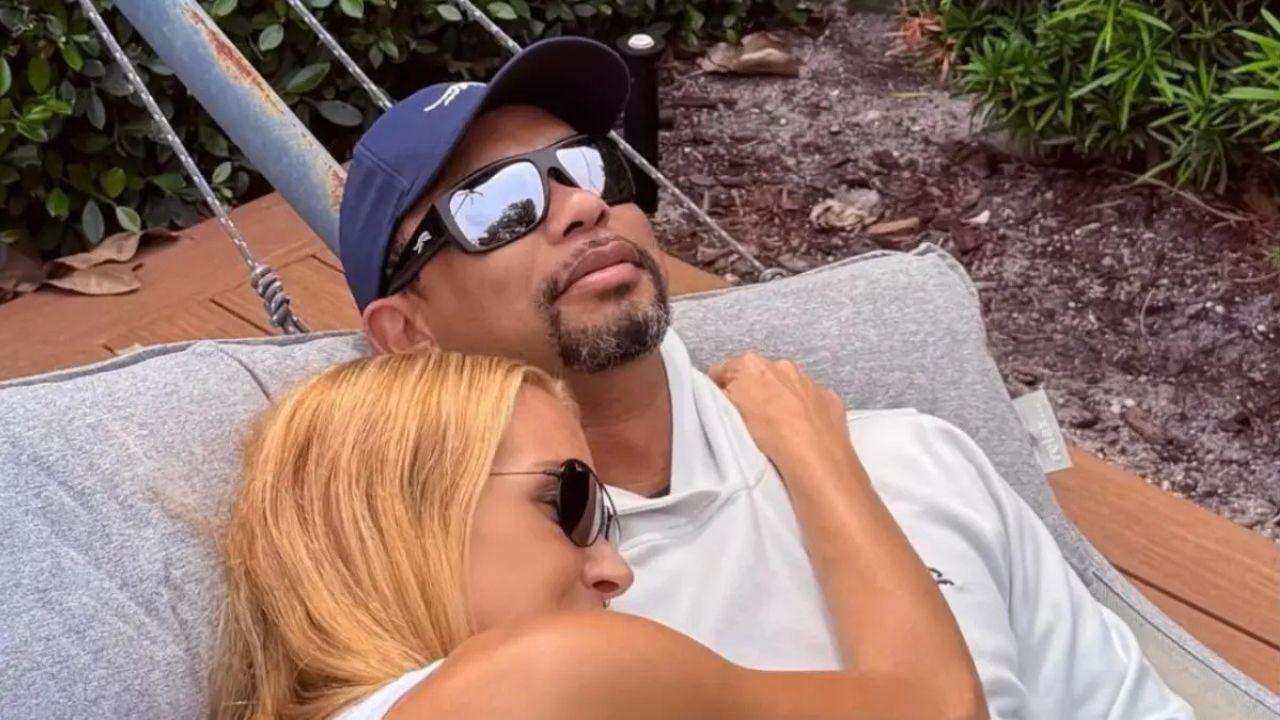 image of tiger woods and Vanessa trump