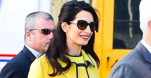 Amal Clooney George Pregnant Fashion Long