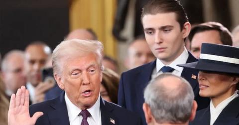 image of Donald and Barron trump