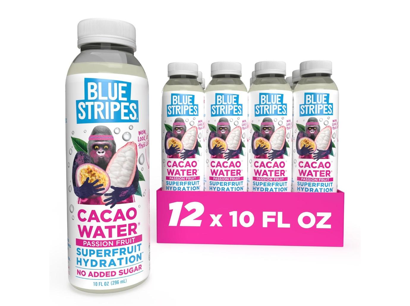 blue stripes cacao water