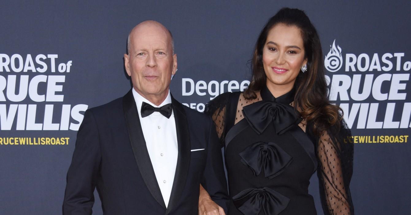 bruce willis looks happier than ever while carrying around young daughter